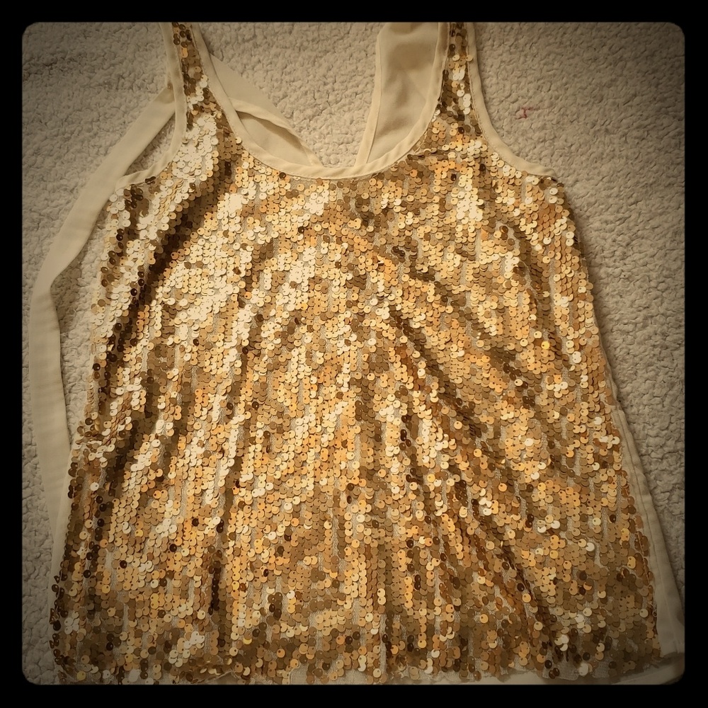 Gold tank top